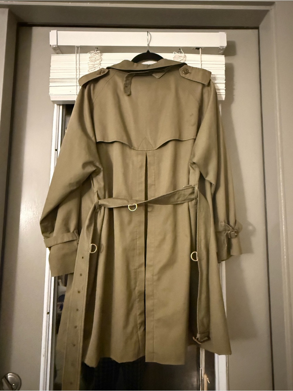 Burberry army green Women's Trench Coat with Belt - Picture 2 of 5